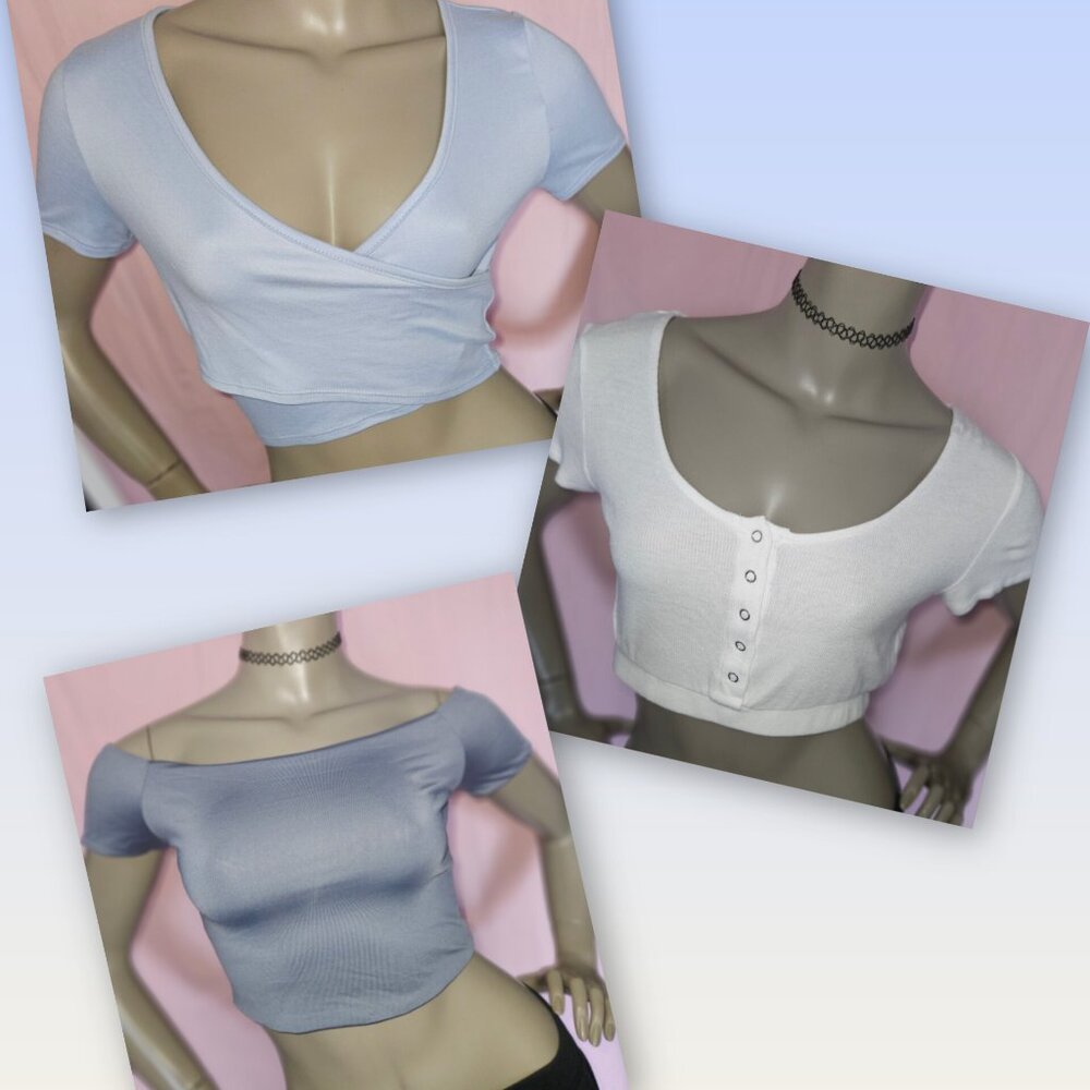 Lot of 3 Crop Tops Sz M - F21